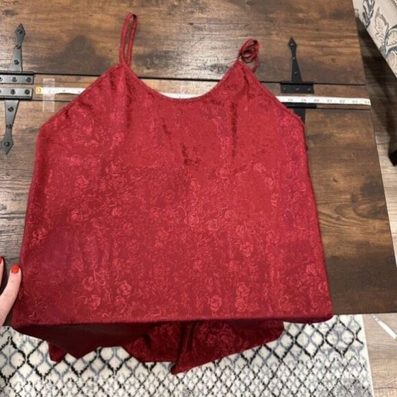 Vintage Wonderline‎ Intimates Womens Floral Nightgown Slip Dress Red Large - Picture 6 of 10